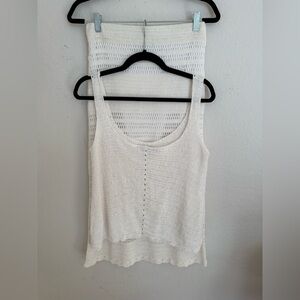 RED HAUTE White Crochet set Tank Top & skirt!